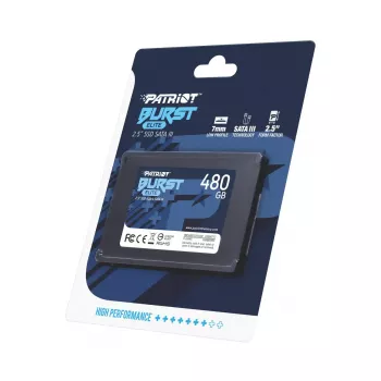 PATRIOT Burst Elite 480GB 2.5 inch SATA III SSD — 450 MB/s lasīšana, 320 MB/s rakstīšana