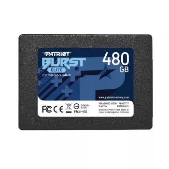 PATRIOT Burst Elite 480GB 2.5 inch SATA III SSD — 450 MB/s lasīšana, 320 MB/s rakstīšana