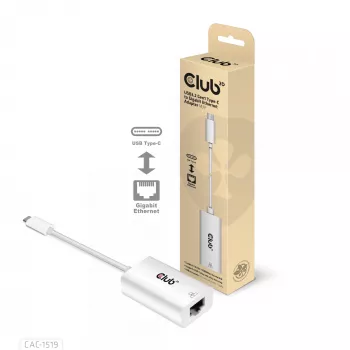 CLUB3D CAC-1519 USB3.2 Gen1 Type-C uz Gigabit Ethernet adapter