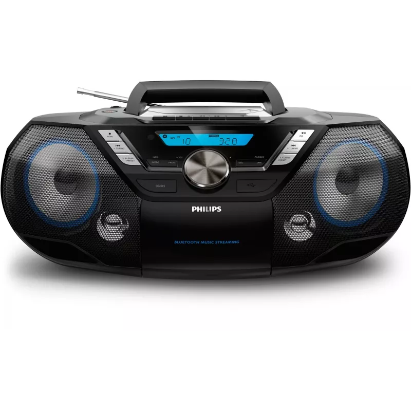 Philips CD Soundmachine AZB798T/12 — pārnēsājama audio sistēma ar DAB+, Bluetooth un CD