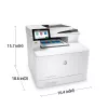 HP Color LaserJet Enterprise MFP M480f, lāzerkrāsu, 600 x 600 DPI, A4, tiešā drukāšana, balts, melns