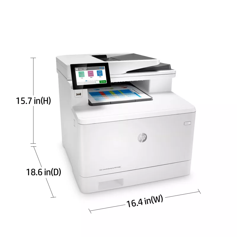 HP Color LaserJet Enterprise MFP M480f, lāzerkrāsu, 600 x 600 DPI, A4, tiešā drukāšana, balts, melns