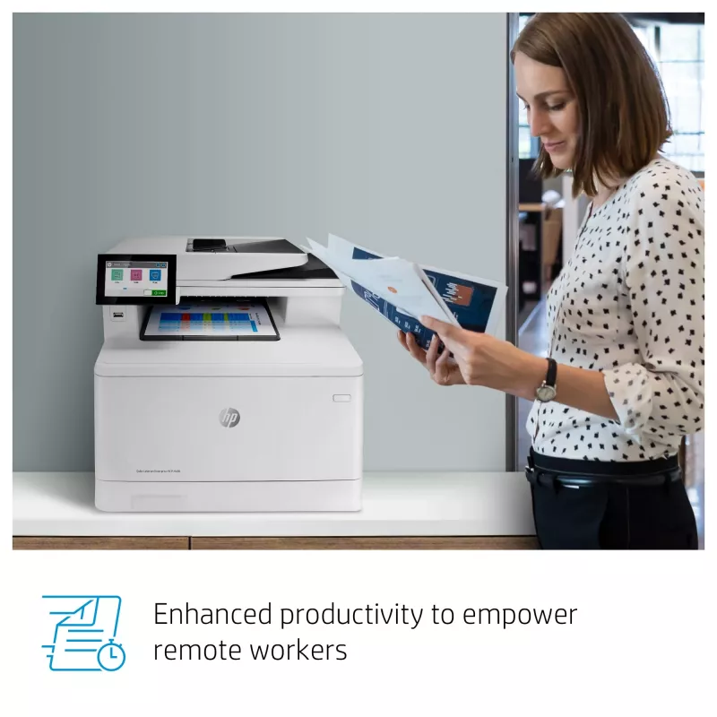 HP Color LaserJet Enterprise MFP M480f, lāzerkrāsu, 600 x 600 DPI, A4, tiešā drukāšana, balts, melns