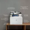 HP Color LaserJet Enterprise MFP M480f, lāzerkrāsu, 600 x 600 DPI, A4, tiešā drukāšana, balts, melns