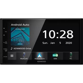 Kenwood Moniceiver DMX5020DABS melns ar Bluetooth un DAB+
