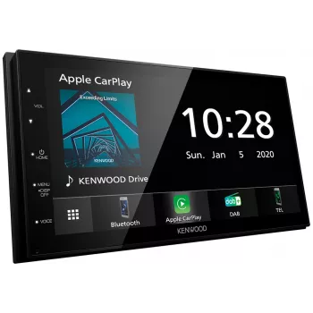Kenwood Moniceiver DMX5020DABS melns ar Bluetooth un DAB+