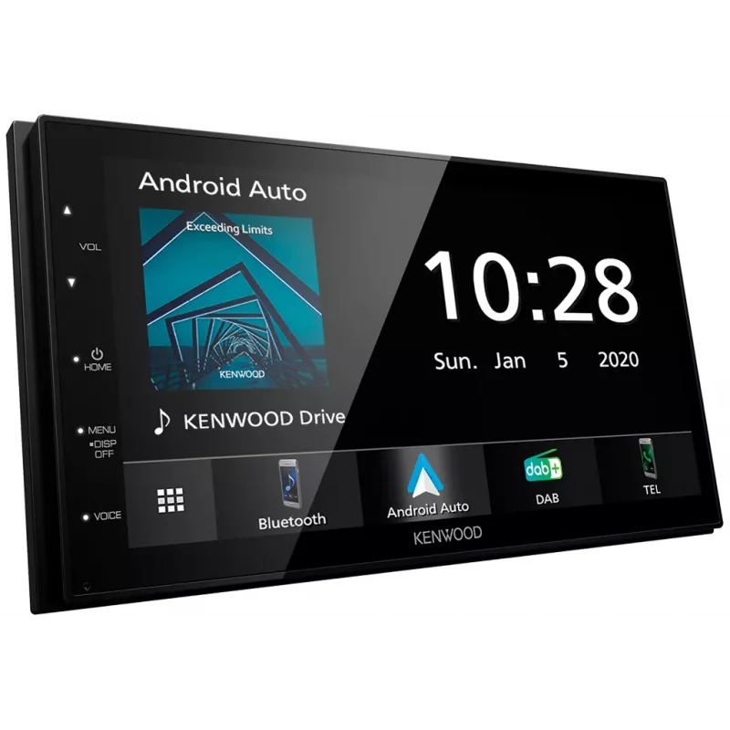 Kenwood Moniceiver DMX5020DABS melns ar Bluetooth un DAB+