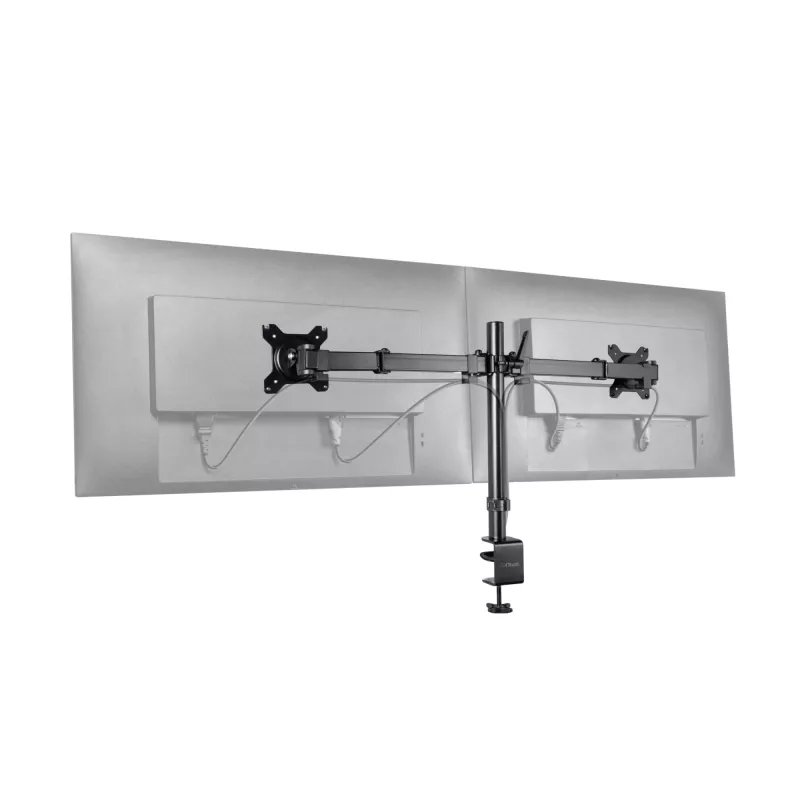 Trust GXT 1120 Mara Divu Monitoru Piestiprināšanas Rokas 81,3 cm (32 collas) Galda Melna