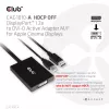 Club 3D CAC-1010-A aktīvais DisplayPort – Dual Link DVI-D adapteris, DisplayPort 1.2a, USB barošana, HDCP OFF, 0,6 m, melns