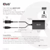 Club 3D CAC-1010-A aktīvais DisplayPort – Dual Link DVI-D adapteris, DisplayPort 1.2a, USB barošana, HDCP OFF, 0,6 m, melns