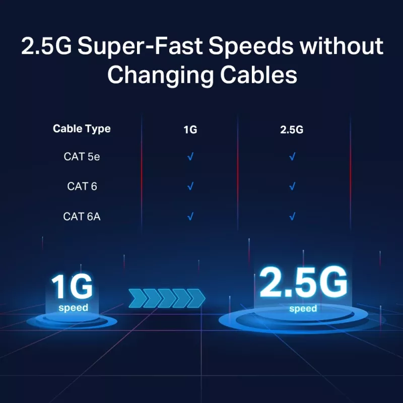 Nepārvaldāms slēdzis TP-Link TL-SG108-M2 8 portu 2.5G galddatora modelis