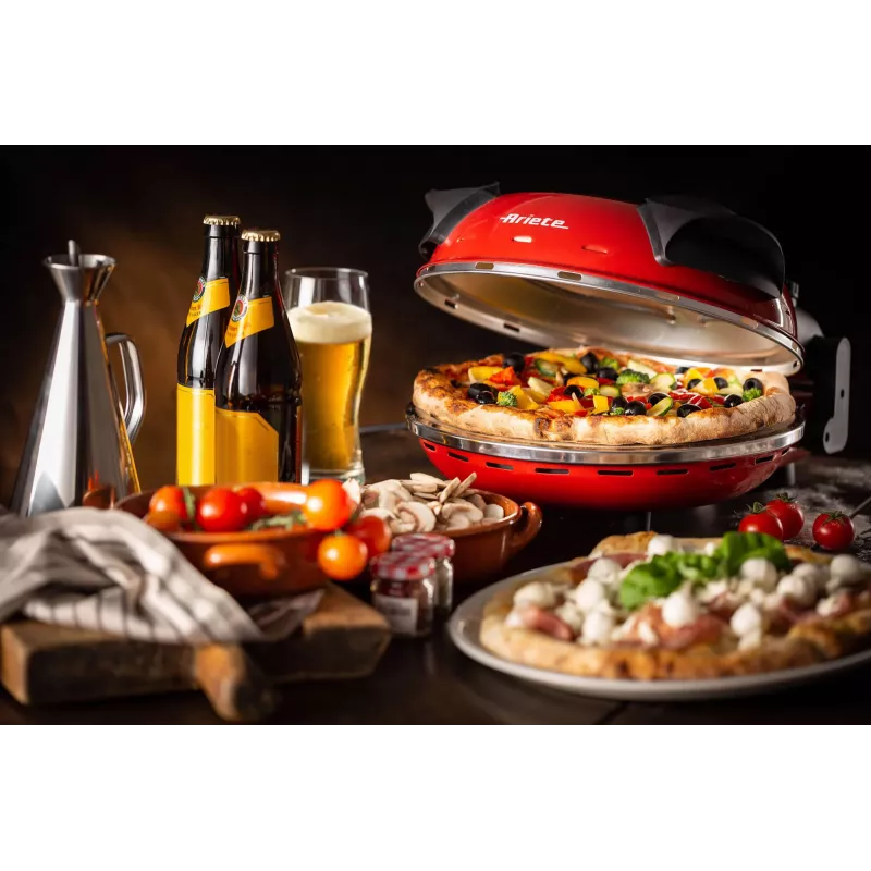 Picas cepeškrāsns Ariete 0909/10 1200 W Melna Sarkana 1 Pica 33 cm