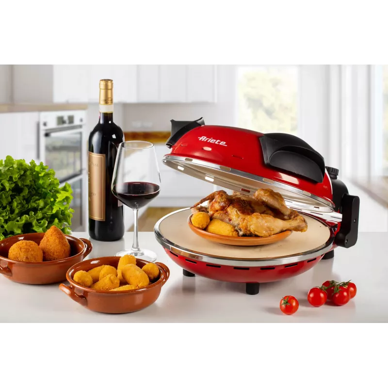 Picas cepeškrāsns Ariete 0909/10 1200 W Melna Sarkana 1 Pica 33 cm