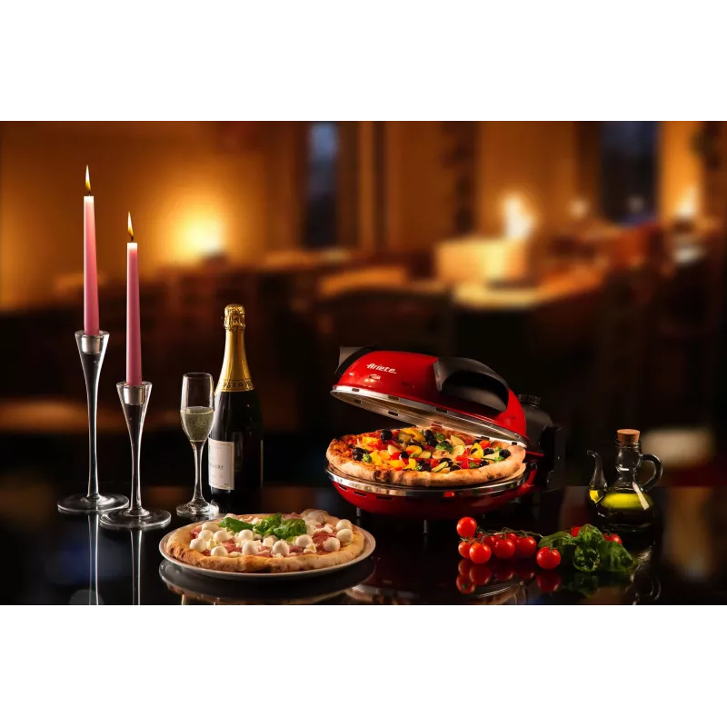 Picas cepeškrāsns Ariete 0909/10 1200 W Melna Sarkana 1 Pica 33 cm