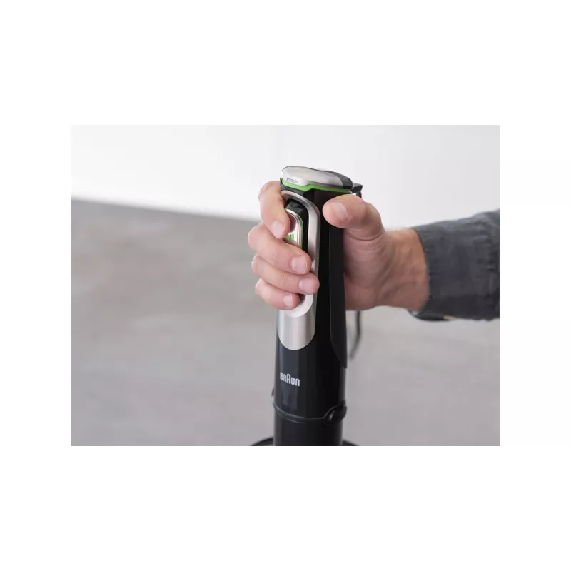 Braun MultiQuick 9 MQ 9135XI 0.6 L rokas blenderis 1200 W melns, nerūsējošs tērauds