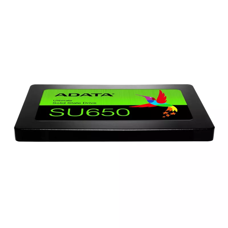 2,5 collu SATA III SSD ADATA ASU650SS-256GT-R 256 GB — 520 MB/s lasīšana, 450 MB/s rakstīšana, 3D NAND