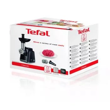 Tefal NE105838 gaļas maļamā mašīna 1400 W Melna, Nerūsējošais tērauds