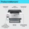 HP LaserJet M209dw printeris, lāzerprinteris, 600 x 600 DPI, A4, 29 lpp/min, divpusējā drukāšana, balts
