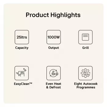 LG MH6535GIS Kombinētā mikroviļņu krāsns, melna, 25 L, 1000 W