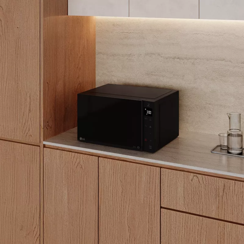 LG MH6535GIS Kombinētā mikroviļņu krāsns, melna, 25 L, 1000 W