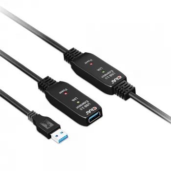 CLUB3D USB 3.2 Gen1 aktīvs pagarinātāja kabelis 10m / 32.8ft M/F 28AWG