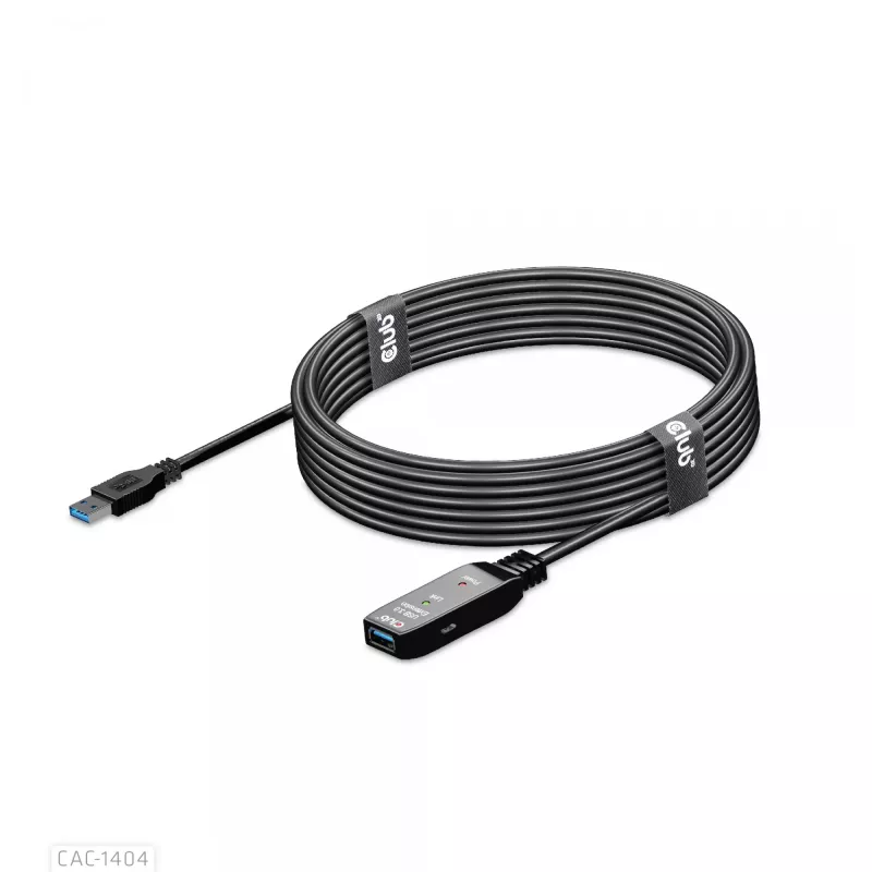 CLUB3D USB 3.2 Gen1 aktīvais pagarinātājkabelis 5m / 16.4 ft M/F 28AWG