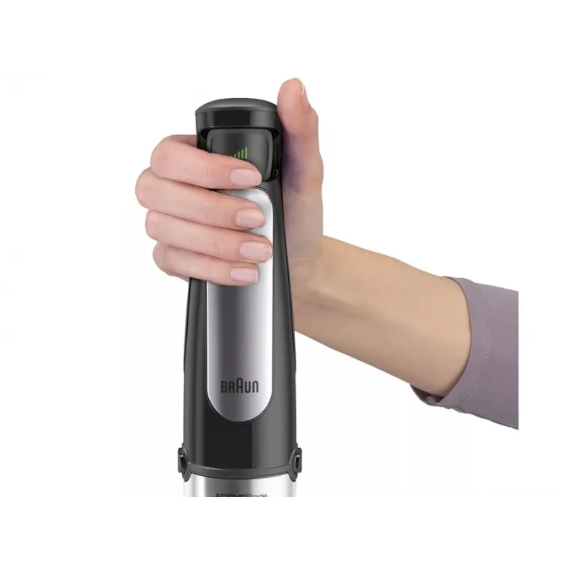 Braun MQ 7025X 0.6 L rokas blenderis 1000 W Melns, Nerūsējošais tērauds