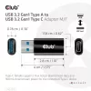 CLUB3D USB 3.2 Gen1 Type A uz USB 3.2 Gen1 Type C Adapteris M/F