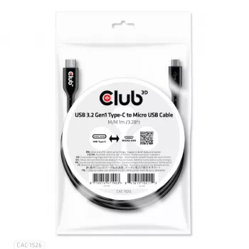 CLUB3D USB 3.2 Gen1 Type-C uz Micro USB kabelis M/M 1m /3.28ft