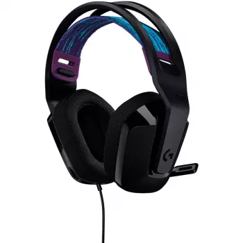 Logitech G G335 Galvas austiņas ar lentes galvas saiti, 3.5 mm savienotājs, Melna