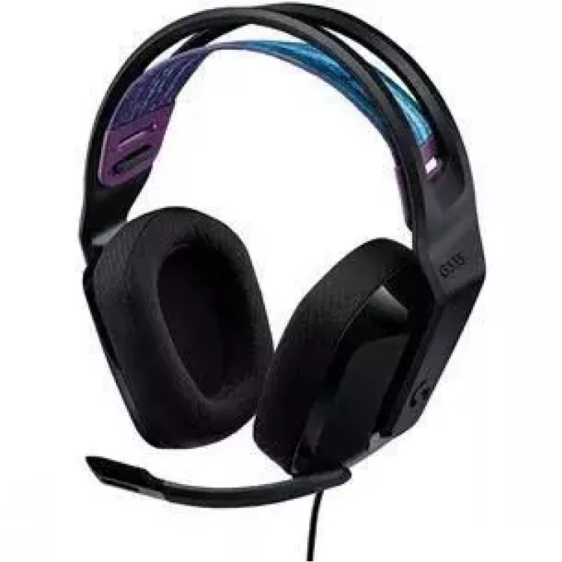 Logitech G G335 Galvas austiņas ar lentes galvas saiti, 3.5 mm savienotājs, Melna