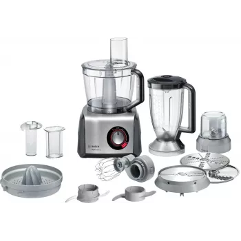Bosch MC812M844 virtuves kombains 1250 W 3.9 L Melns, Nerūsējošais tērauds