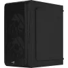 PC korpuss AEROCOOL CS107V2 Mini Tower — Melns, microATX/Mini-ITX, 2x120mm ventilatori, 1x3.5 collu + 2x2.5 collu sloti