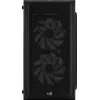 PC korpuss AEROCOOL CS107V2 Mini Tower — Melns, microATX/Mini-ITX, 2x120mm ventilatori, 1x3.5 collu + 2x2.5 collu sloti