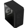 PC korpuss AEROCOOL CS107V2 Mini Tower — Melns, microATX/Mini-ITX, 2x120mm ventilatori, 1x3.5 collu + 2x2.5 collu sloti