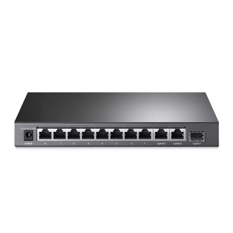 TP-Link TL-SG1210MP tīkla slēdzis, nepārvaldāms, Gigabit Ethernet, PoE, melns