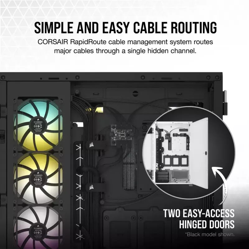 PC korpuss Corsair 7000D AIRFLOW Full Tower Balts