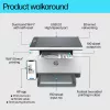 Daudzfunkciju lāzerprinteris HP LaserJet MFP M234dw — Melnbalts, A4, 29 lpp/min, Duplekss, Wi‑Fi, Ethernet
