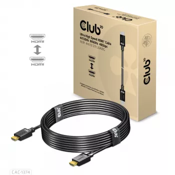 CLUB3D Ultra ātrgaitas HDMI™ 4K120Hz, 8K60Hz kabelis 48Gbps M/M 4 m/13.12ft 26AWG