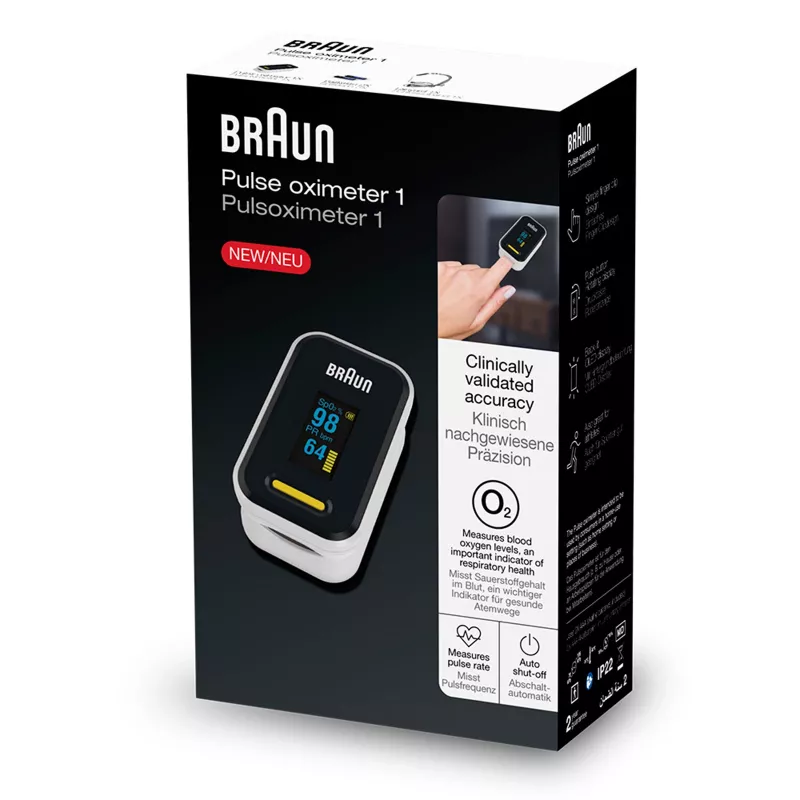 Braun YK-81CEU Pulse Oximeter 1, melns