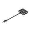 CLUB3D MST centrmezgls USB3.2 Gen2 Type-C (DP Alt-Mode) uz DisplayPort + HDMI 4K60Hz M/F