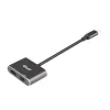 CLUB3D MST centrmezgls USB3.2 Gen2 Type-C (DP Alt-Mode) uz DisplayPort + HDMI 4K60Hz M/F