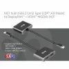 CLUB3D MST centrmezgls USB3.2 Gen2 Type-C (DP Alt-Mode) uz DisplayPort + HDMI 4K60Hz M/F