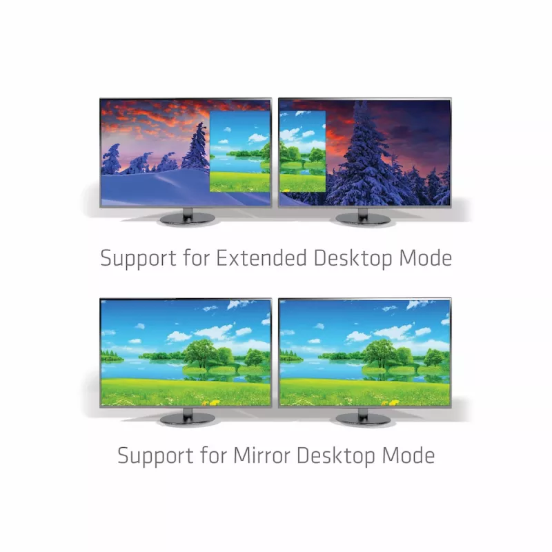 CLUB3D MST centrmezgls USB3.2 Gen2 Type-C (DP Alt-Mode) uz DisplayPort + HDMI 4K60Hz M/F