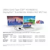CLUB3D USB3.2 Gen2 Type-C (DP Alt-Mode) uz DisplayPort Divu Monitoru 4K60Hz M/F MST centrmezgls