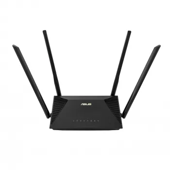 ASUS RT-AX53U bezvadu maršrutētājs Gigabit Ethernet divjoslu (2.4 GHz / 5 GHz) Melns