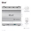 CLUB3D sertificēts Thunderbolt™4 portatīvais 5-in-1 centrmezgls ar Smart Power