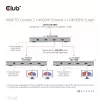 CLUB3D sertificēts Thunderbolt™4 portatīvais 5-in-1 centrmezgls ar Smart Power