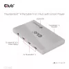 CLUB3D sertificēts Thunderbolt™4 portatīvais 5-in-1 centrmezgls ar Smart Power