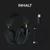 LOGITECH G435 Lightspeed bezvadu spēļu austiņas - Melna
